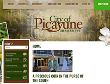 Tablet Screenshot of picayune.ms.us